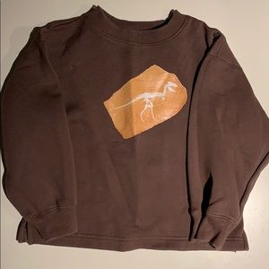 Dogwood brown sweatshirt T-Rex size 4T